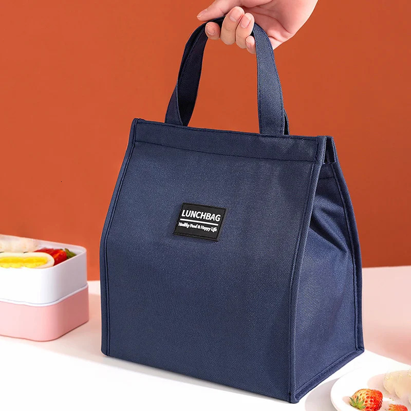 Thermal Insulated Lunch Bags for Men Women Oxford cloth Bento Box Organizer Portable Bag Cooler Tote Food Storage 240925