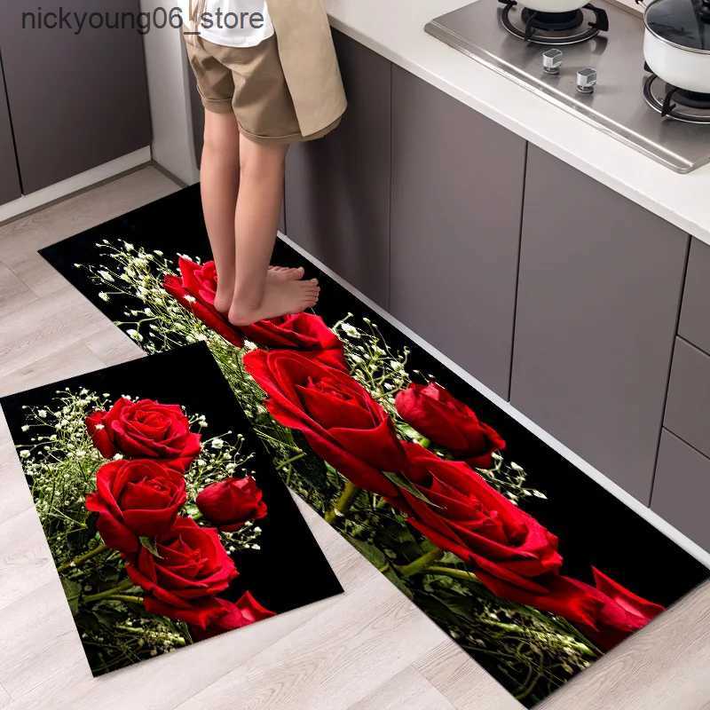 Non-Slip Bath Mats Kitchen Mat Carpet for Floor Home Entrance Doormat Bedroom Living Room Decor Bedside Rug Hallway Balcony Bathroom Anti-Slip Mat L24