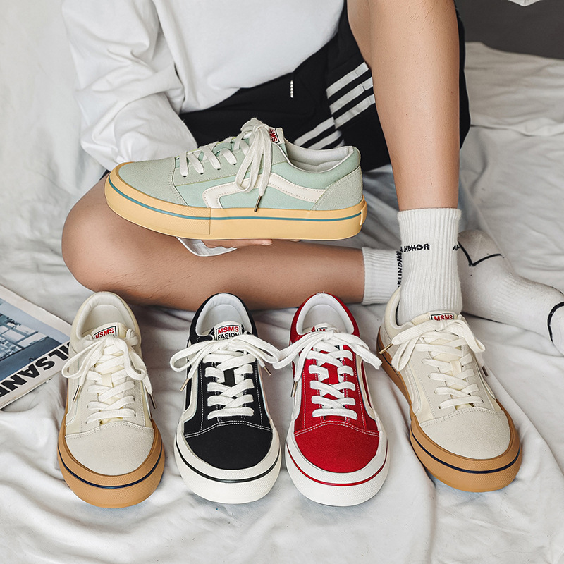 Casual for Men Women Canvas Shoes Non-Slip Lace-Up Sneakers Outdoor Sports Trainers