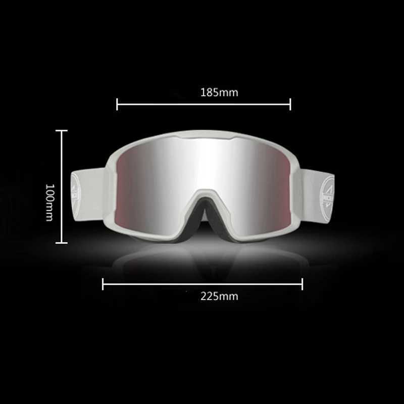 Sports mountain people skiing goggles dual lens female skiing eyes winter anti fog mens skiing glasses female motorcycle face mask CL241010