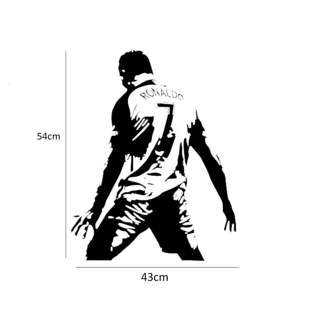 Football Cristiano Vinyl Sticker Soccer Athlete Ronaldo Wall Decals Art Mural For Kis Room Living