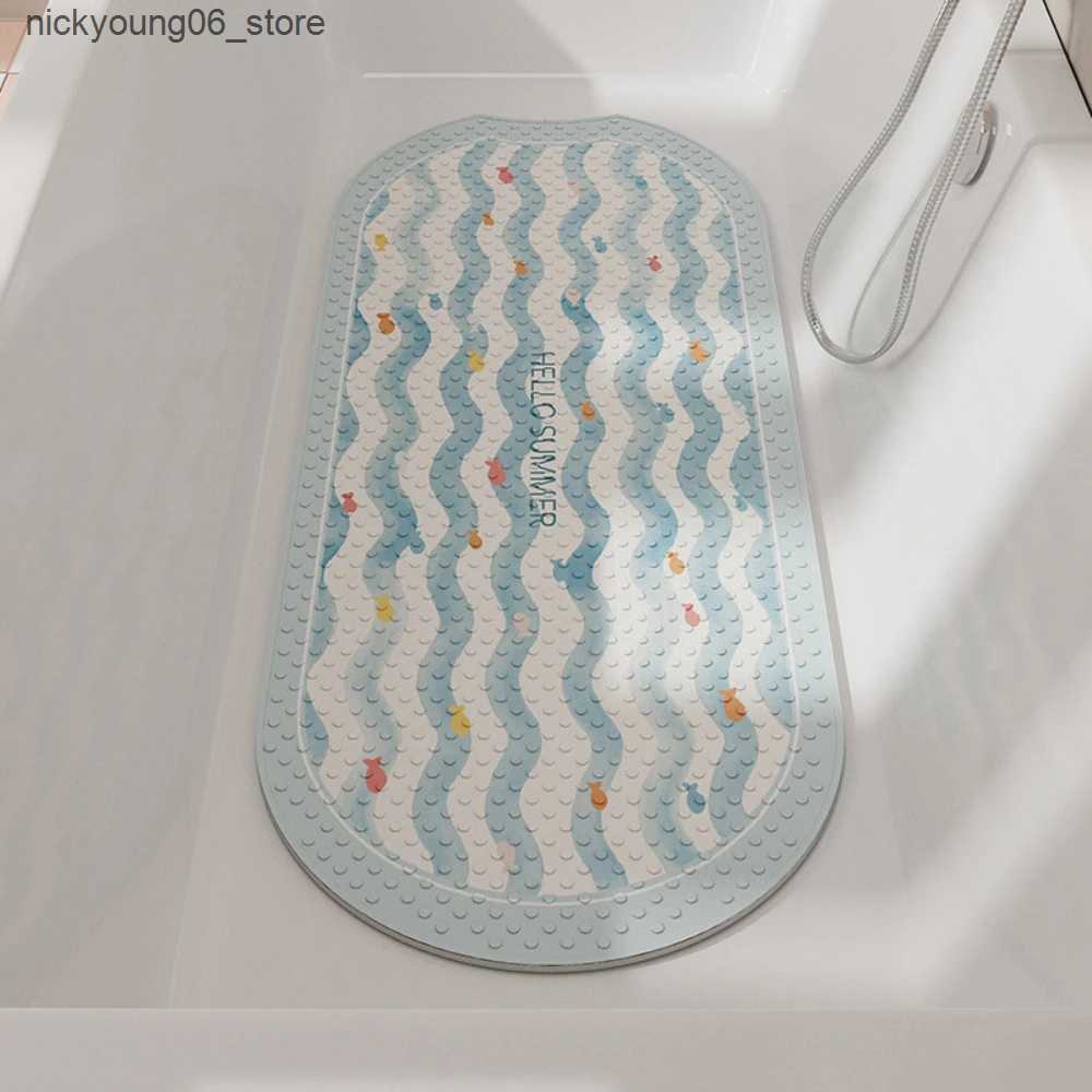Non-Slip Bath Mats PVC Non-Slip Bath Mats with Suction Cups Large Bathtub Safety Shower Floor Mat 40x100cm L240910