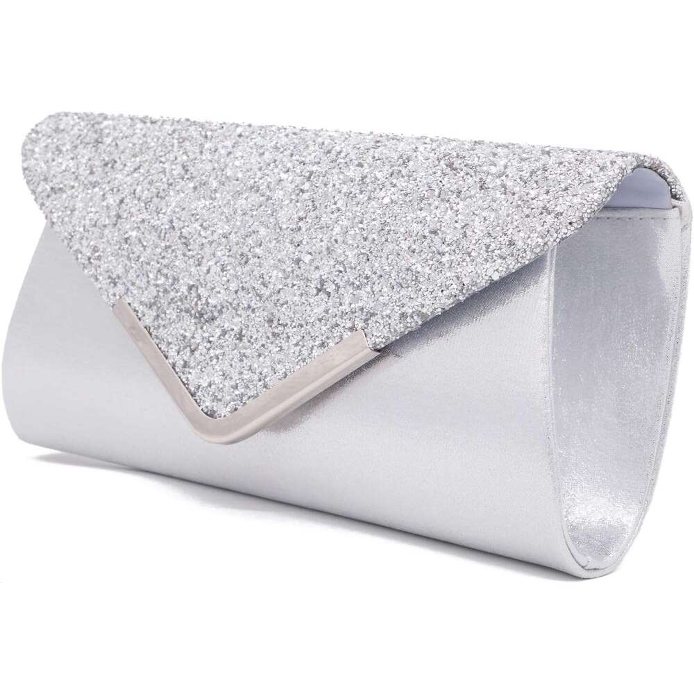 Sparkly Glitter Evening Envelop Clutches Shoulder Chain Bags Bridal Wedding Clutch Purse Wallet