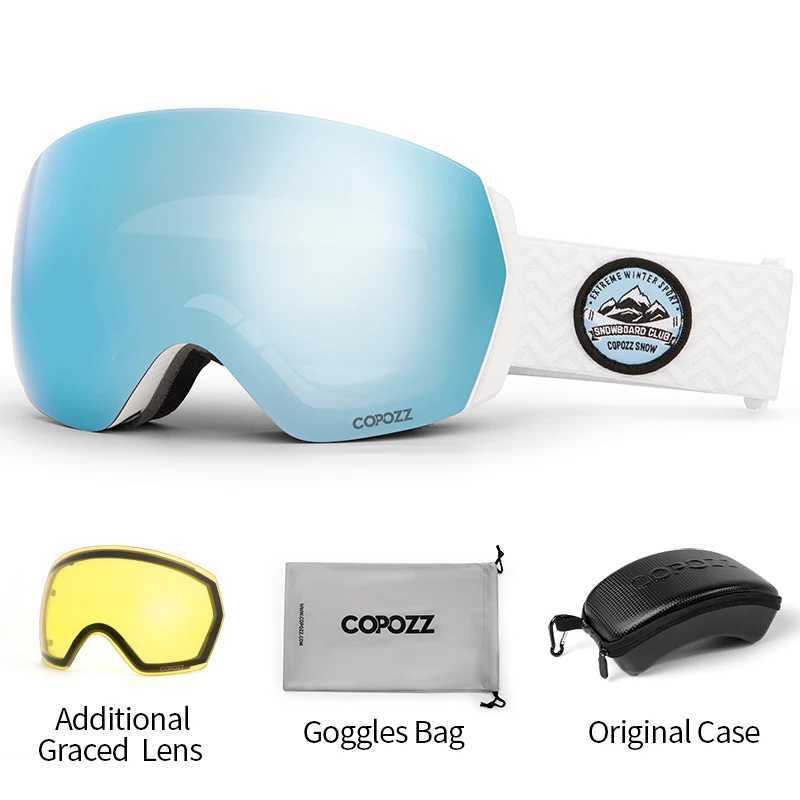 COPOZZ brand professional ski goggles double-layer anti fog UV400 mens winter snowmobile goggles CL241010