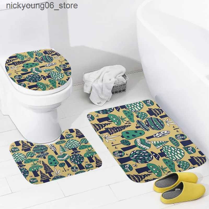 Non-Slip Bath Mats home bathroom floor mats Anime animal style Bath Foot mat modern bathroom accessories rug Toilet mat Bathtub anti-slip carpet L2409