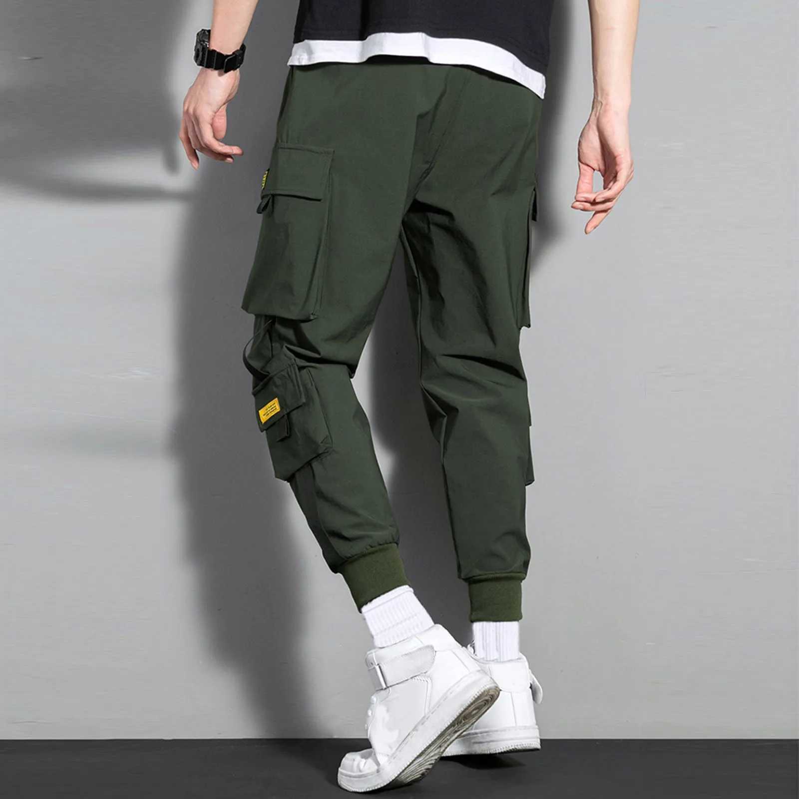 Mens cargo pants classic outdoor hiking multi pocket casual pants Trouser work pants mens jogging autumn outdoor ropa hombre W241009