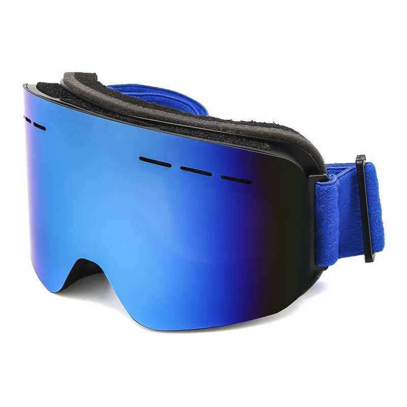 Double layer polarized anti fog cylindrical skiing goggles box set for outdoor installation with snow glass H305 CL241010