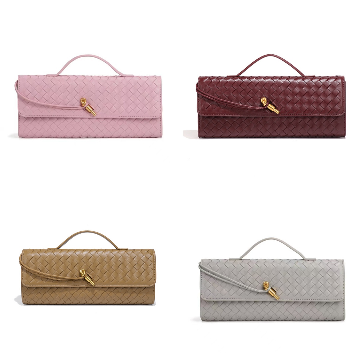 Elegant Evening Bag, Handwoven Genuine Leather Purse for hot Party, Wedding, Dinner, Dating