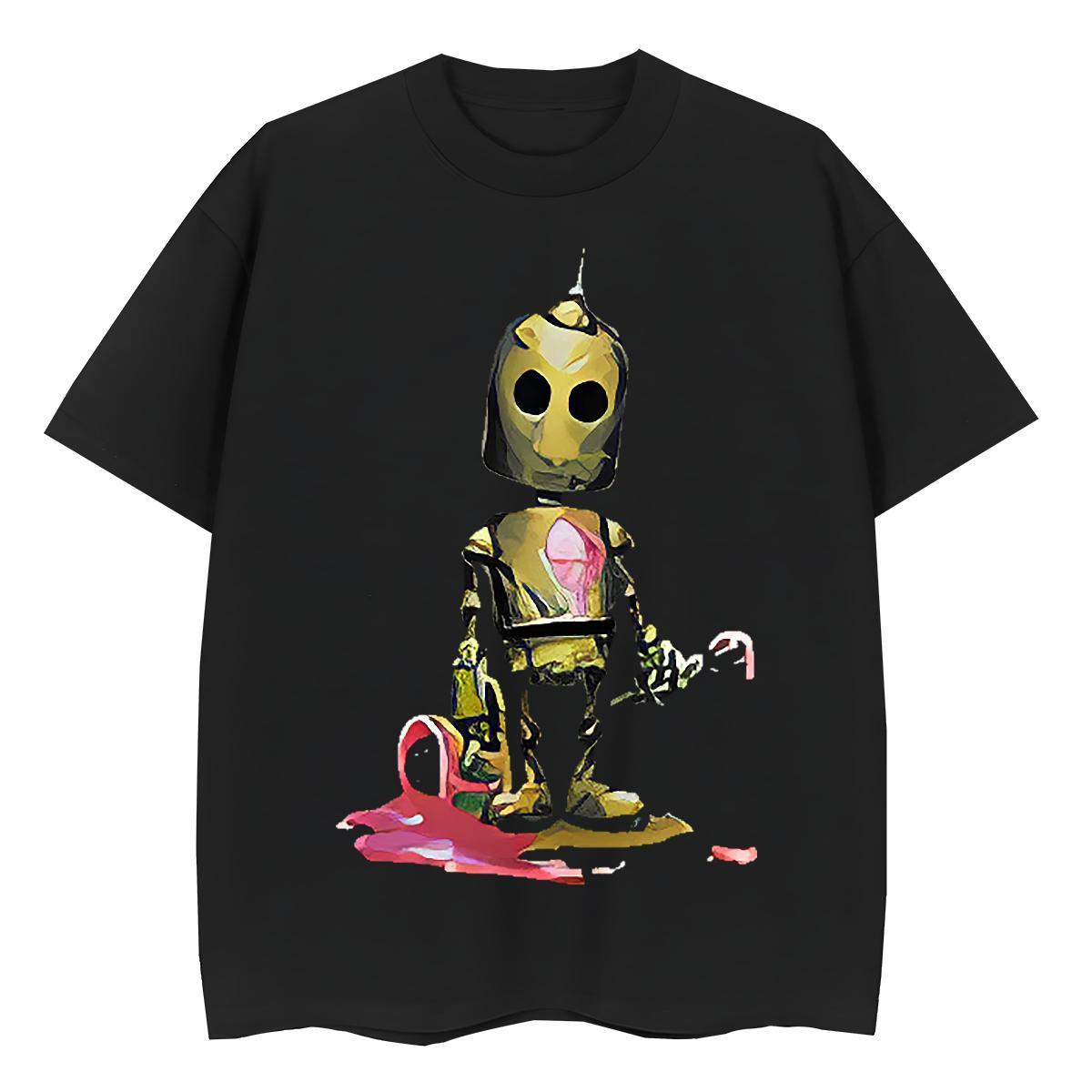 Brand T-Shirts 230g 100% Cotton Round Neck Short Sleeve High Street Hip Hop skull Couples T Shirts Free Shipping Custom Print Plus Size Clothings