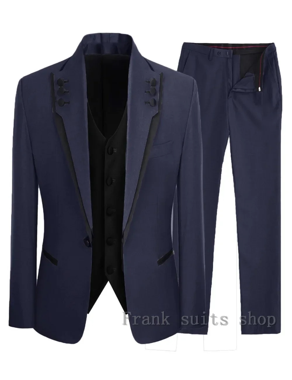 Formal Men Suits 3 Pieces Wedding Tuxedos Party Groom Costume Homme Best Man Suit New Arrival 2024 (Jacket + Pants)