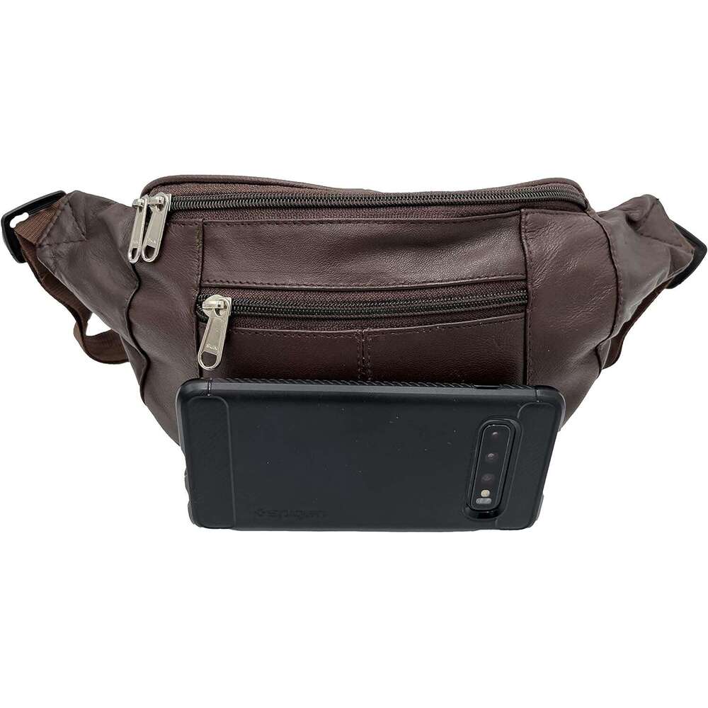 Liberty Leather Medium Size Fanny Pack Crossbody Waist Bum Hip Bag For Women And Teen Girls