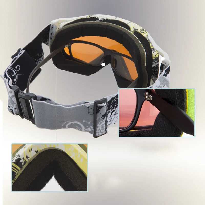 2024 new winter skiing goggles for outdoor sports skiing cycling snowboarding snow cover mens double-layer anti fog glasses CL241010