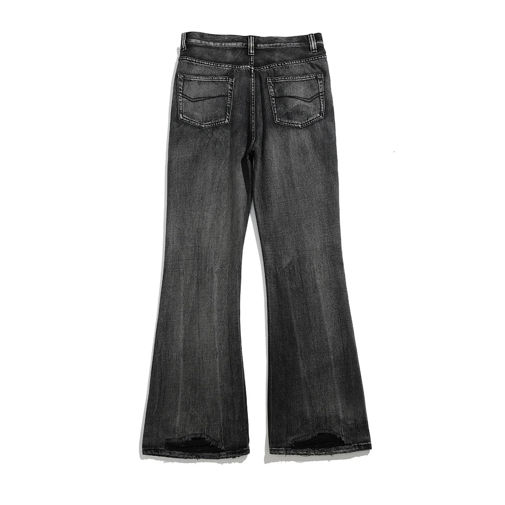 Harajuku Washed Retro Straight Wide Leg Denim Pants for Men and Women High Street Pocket Casual Shining Jeans Y2K Oversized 240929