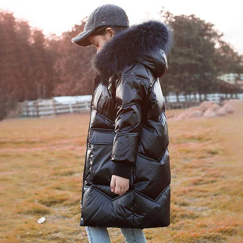 Down Coat 2024 Winter warm Down jacket s toddler girl clothes Children Thicken Parka Waterproof Hooded clothing Outerwear snowsuit coat H241010