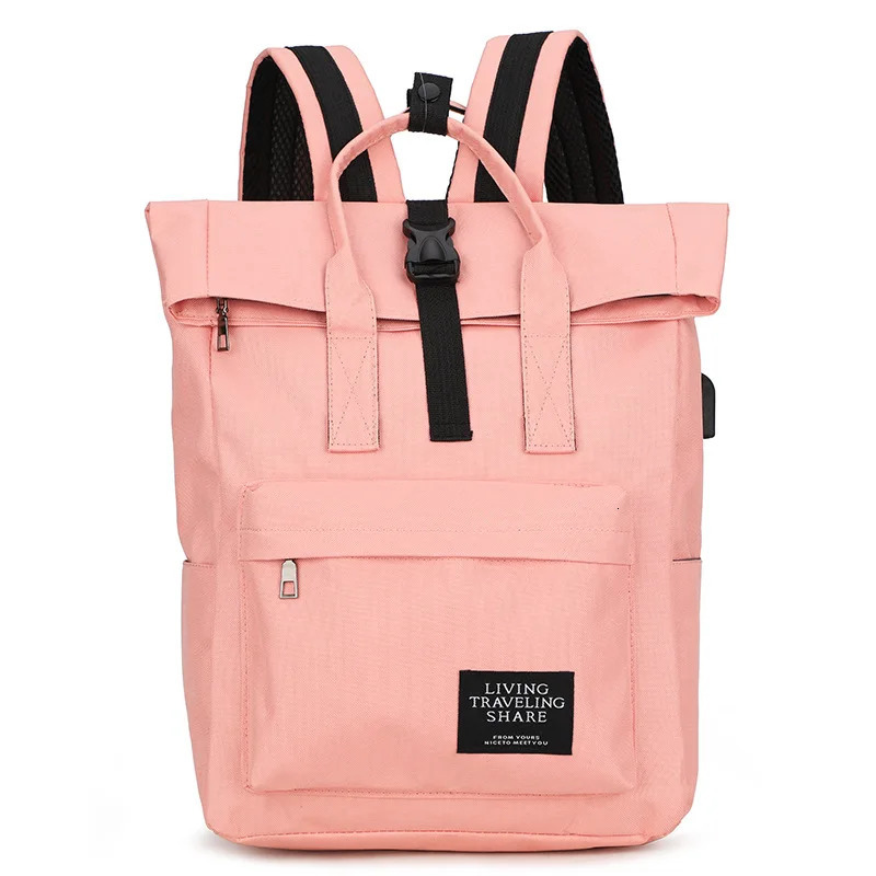 Womens backpack with USB interface large capacity Oxford womens laptop 241008