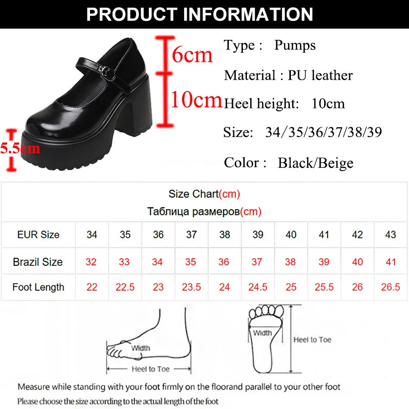 Rimocy Shorty Platform Mary Jane Shoes Womens Patent Leather High Heels Pump Womens Sweet Thick High Heels Party Shoes 241007