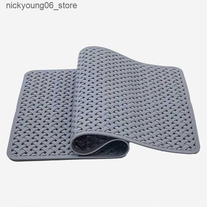 Non-Slip Bath Mats Environmentally friendly and odorless bathroom non-slip mat Shower bath mat Bath foot mat Toilet toilet suction cup soft L240910