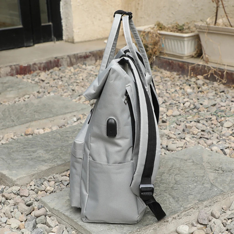 Womens backpack with USB interface large capacity Oxford womens laptop 241008