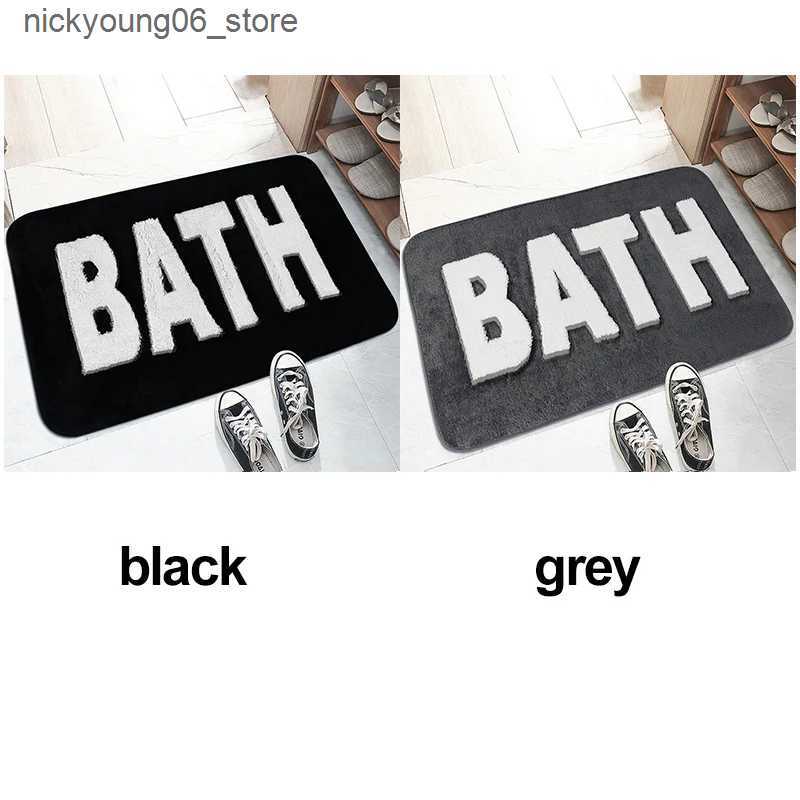 Non-Slip Bath Mats Bathroom Rug Bath Mats for Non Slip Floor MatThick Soft Shaggy Bath Rugs Room DeocrAbsorbent Bathmat Machine Washable Carpet L24091