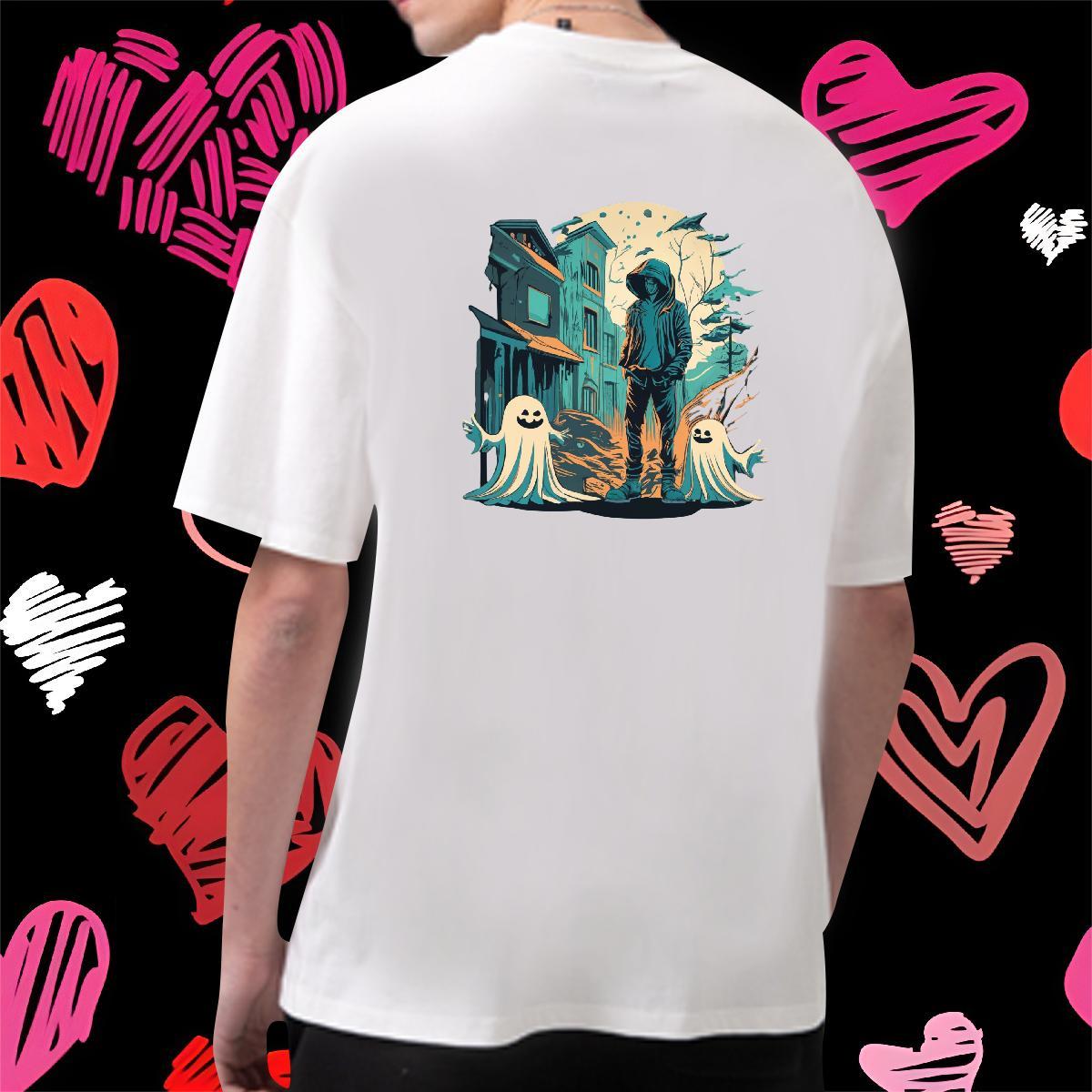 Designer T shirt 100% Cotton 230g skull Street Black Oversized Short Sleeve Soft Men Tops Tees Classic Tops Shirt