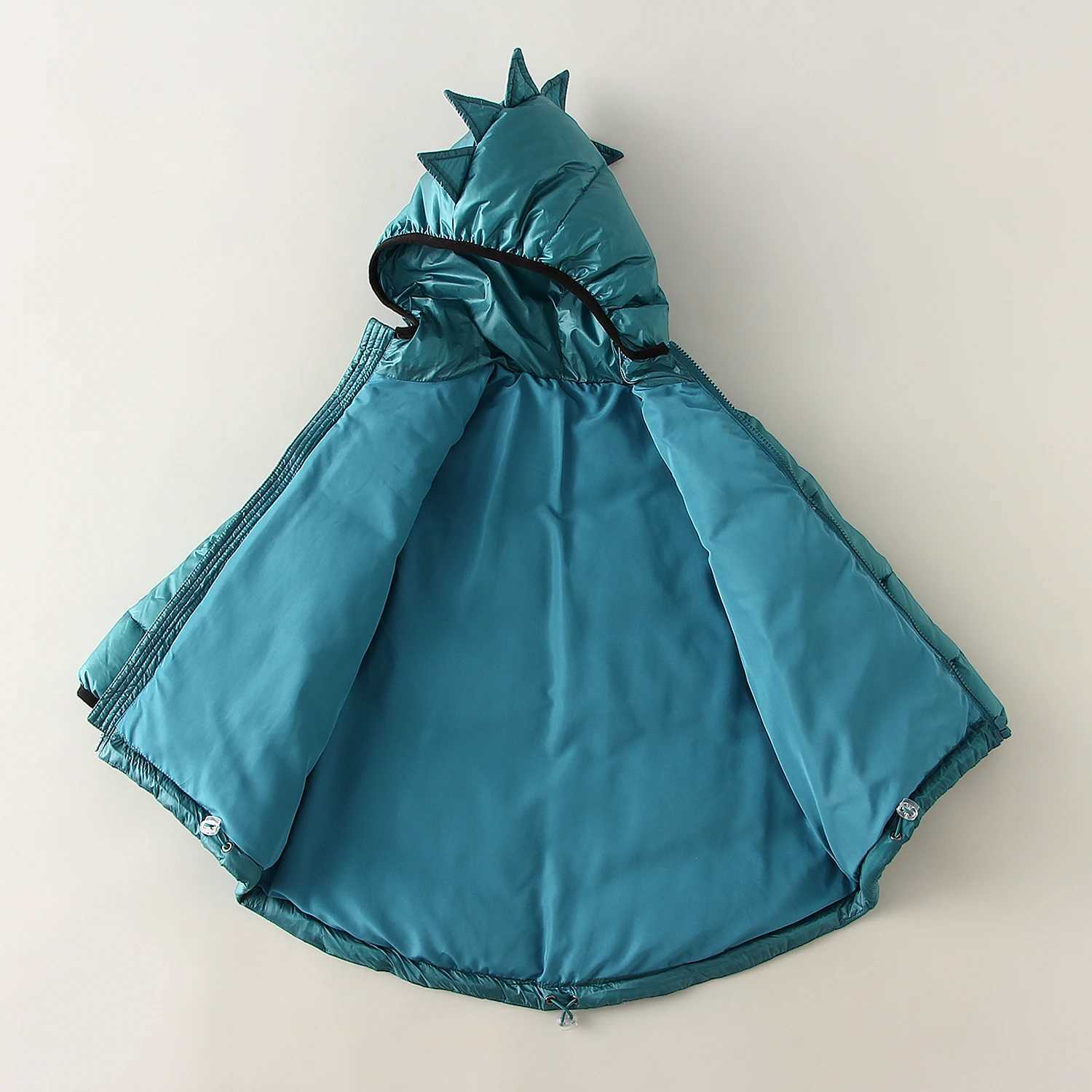 Down Coat Winter and Autumn Dinosaur Park Coat Windproof Thick Childrens Warm Snow Set Preschool Boys Park Outdoor H241010