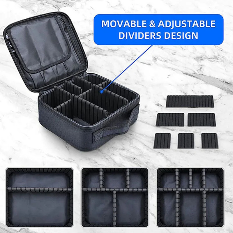 Female travel makeup bag waterproof essential beauty brush embroidery tool storage makeup box professional makeup box 241008