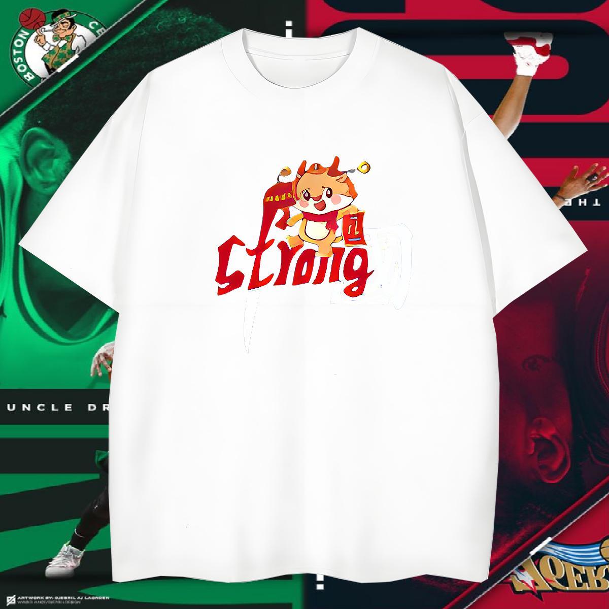 Brand T-Shirts for Men 100% Cotton 230g Cartoon Dragon Spring Summer DIY Anime Breathable Short Sleeve Men Clothes T-Shirt 2024 Summer Wear