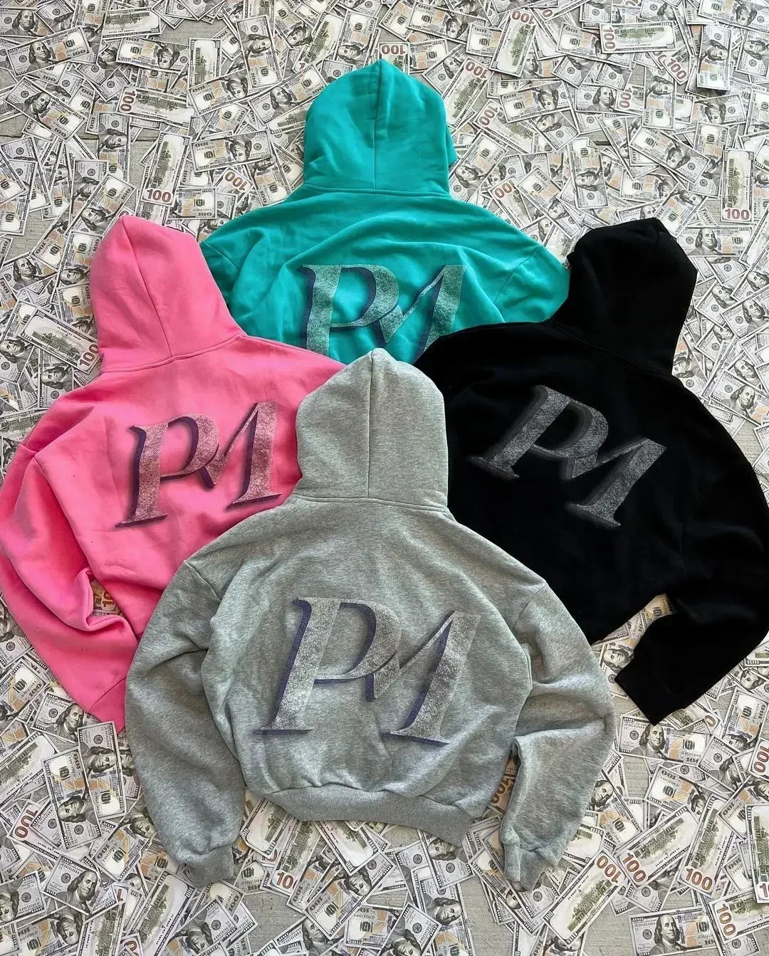 Y2K retro mens automatic hooded sweatshirt with personalized printed pattern street style open collar and long sleeves 241010