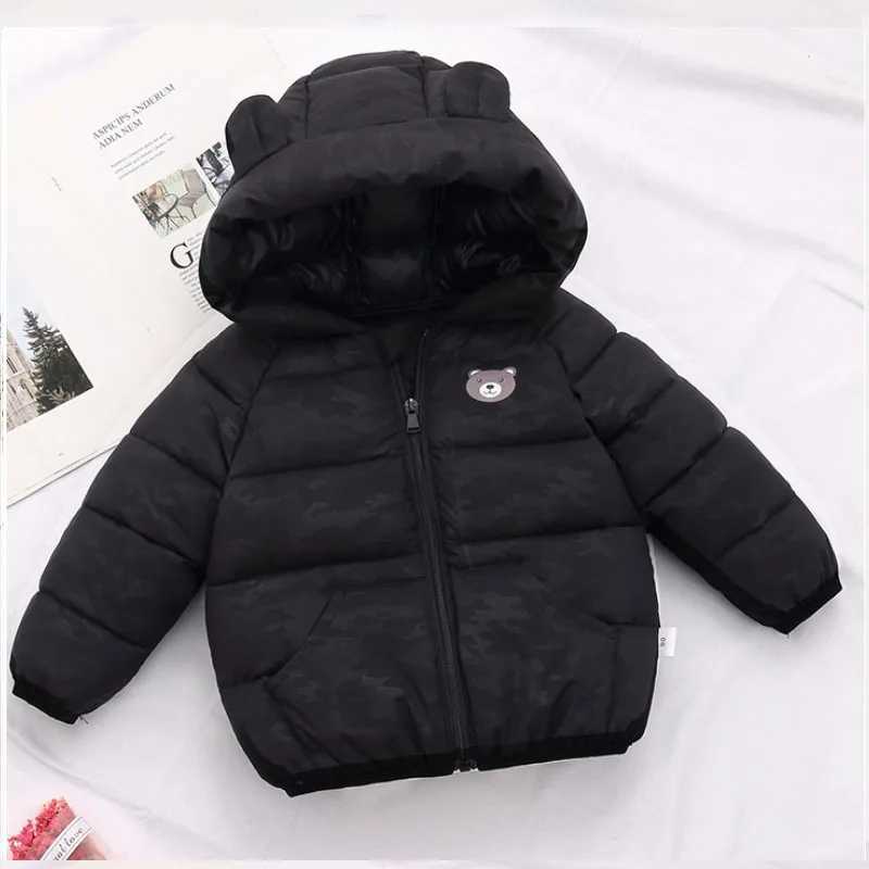 Down Coat Better Versatile Winter Jackets for Boys and Girls Sweet Cartoon Printed Hoodies Warm Jackets for 0-7 Year Old Baby Fashion Childrens Clothi