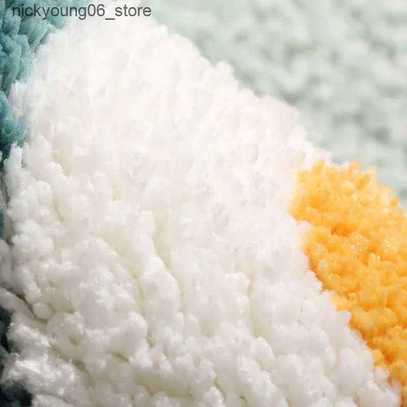 Non-Slip Bath Mats Inyahome Flower Shaped Bathmats Non-Slip Plush Shaggy Bath Carpet For Kids Bathroom Floor Tub and Shower Mats Badezimmer Teppich L2