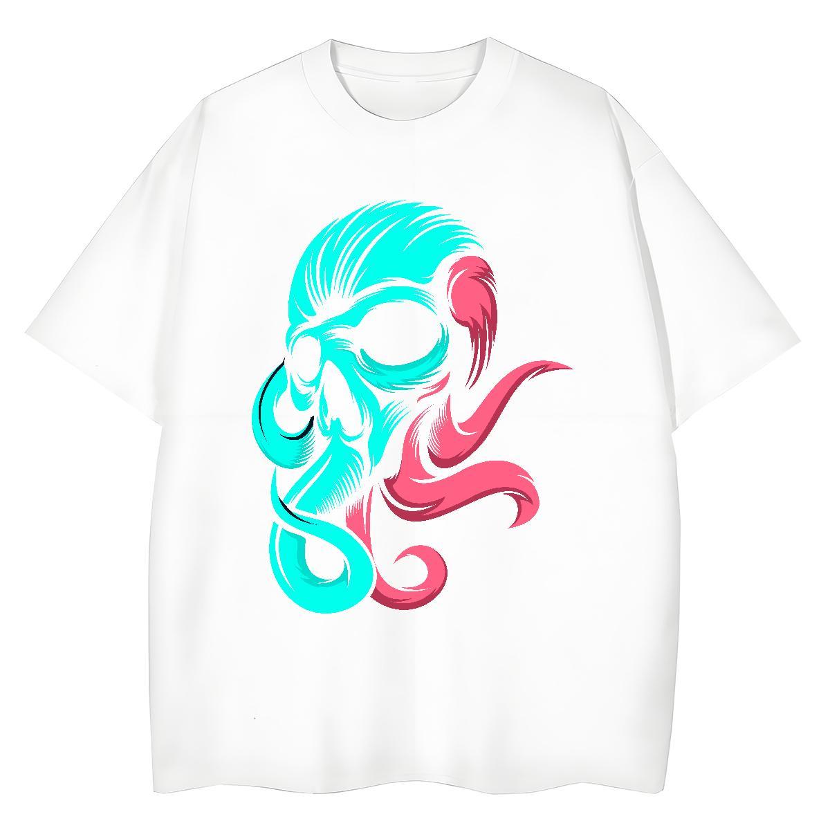 Stylist Woman T Shirts 230g Cotton Round Neck Short Sleeve Casual Sport skull Couples T Shirts Designer Plus Size Custom Top Shirts