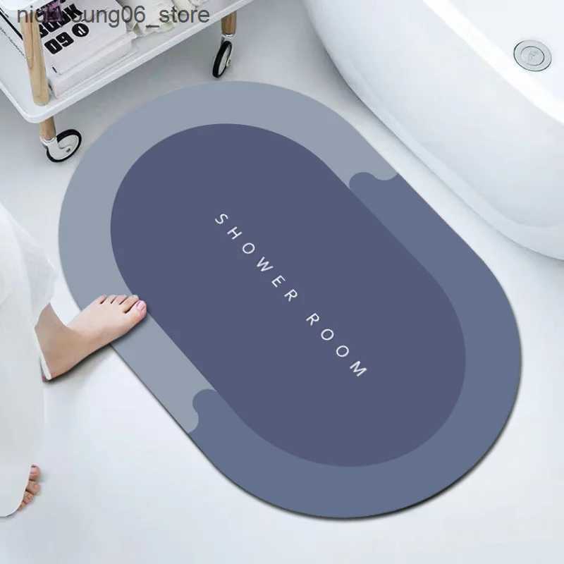 Non-Slip Bath Mats Foot Mat Bathroom Bath Mat Shower Carpet for Rooms Super Absorbent Non Slip Home Bathroom Rug Floor Mats Bathroom Accessories L2409