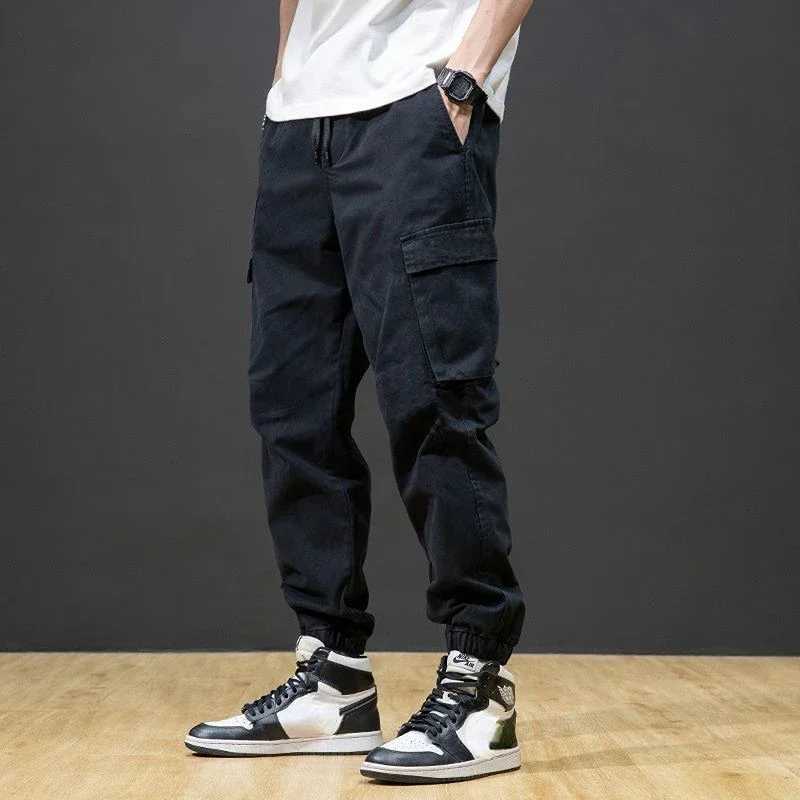Mens cargo pants autumn black mens Trouser harem runner new large cotton spandex loose casual designer oversized cheap W241009