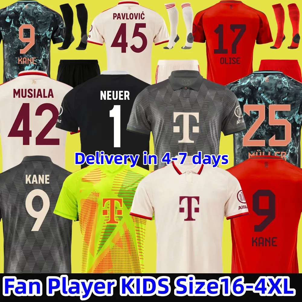 24 25 soccer jersey SANE 2024 football shirt GNABRY camisa de futebol men kids kits KIMMICH fans player Oktoberfest Kit Neuer KANE TEL OLISE