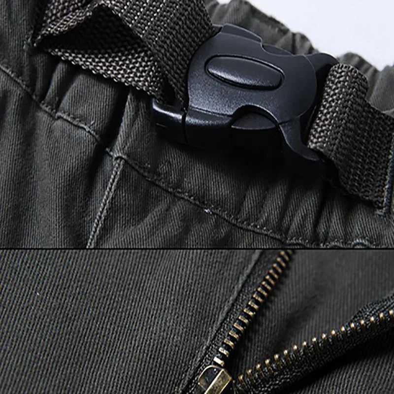 Large size 9XL 10XL 150KG autumn and summer mens cargo pants thick street pants hunting style pocket outdoor straight pants W241009