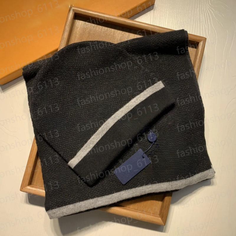 Ensemble Écharpe et Bonnet Designer Femme et Homme Pashmina Luxe Tricoté Hiver Chaud Accessoire Mode