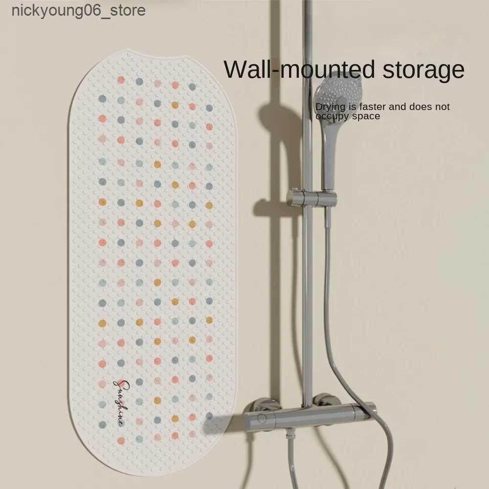 Non-Slip Bath Mats 40*100cm Mat Bathtub Bath Mat PVC Soft Bathtub Safety Shower Non-slip Bath Mats With Suction Cups Massage Floor Mat L240910