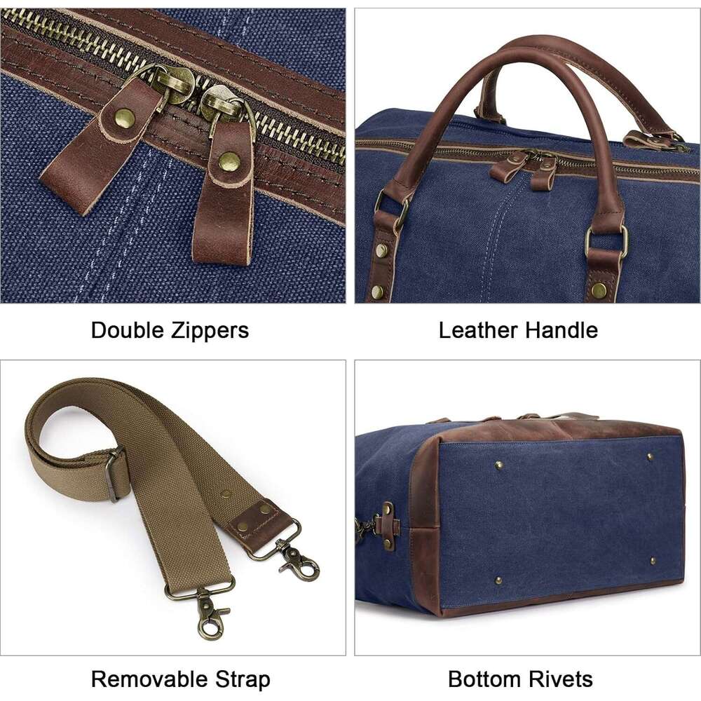 Duffle Travel Canvas Duffel Carry on Weekender Bag for Men