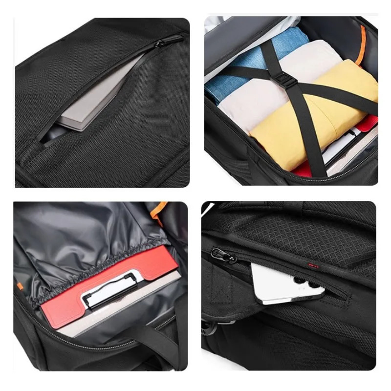 Mens backpack travel bag y outdoor hiking black laptop large capacity multifunctional sports waterproof handbag 241008