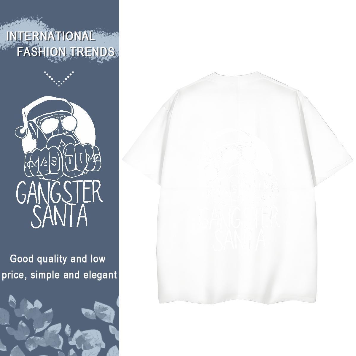 2024 Casual Woman T Shirts 230g Pure Cotton Breathable Short Sleeve Beach skull Lady T shirt Designer Nice DIY Anime Tee Shirt