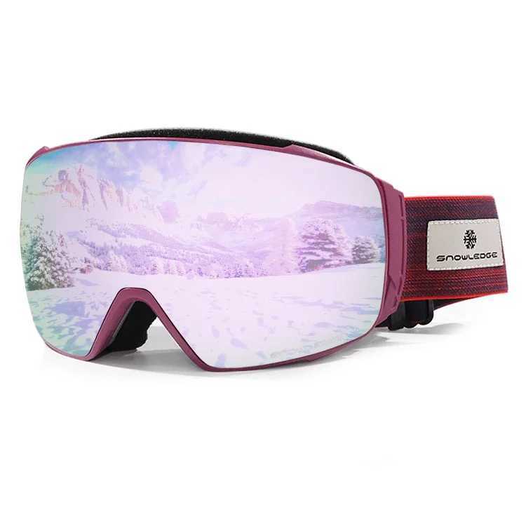 Sports outdoor wholesale custom Toric lens snow goggles anti fog skiing goggles magnetic skiing goggles CL241010