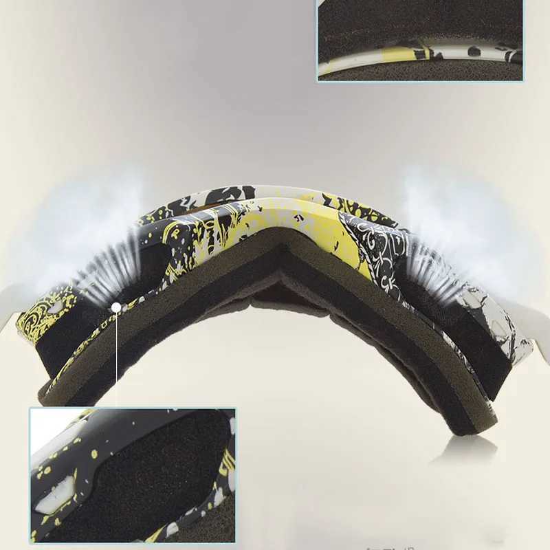 2024 new winter skiing goggles for outdoor sports skiing cycling snowboarding snow cover mens double-layer anti fog glasses CL241010