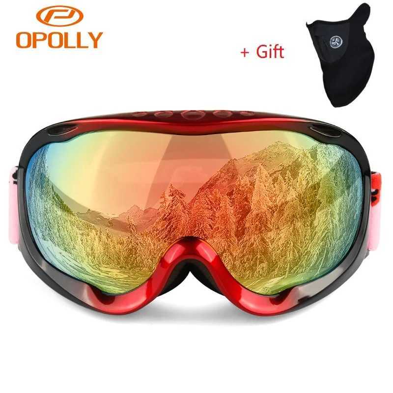 Obaolay professional ski goggles double-layer lens anti fog UV400 protective ski goggles snowboard mens and womens snow goggles CL241010