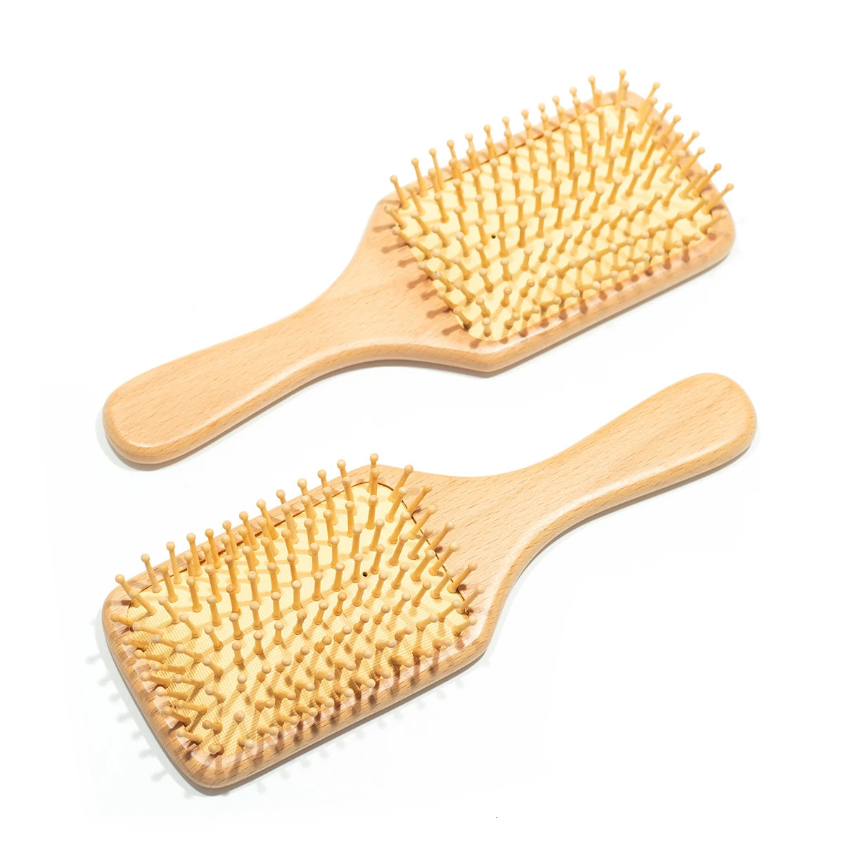 Autumn Fish Large Air Cushion Air Bag Wooden Beech Comb Scalp Massage Round Head Comb Reduce Hair Loss Styling Tool 241009