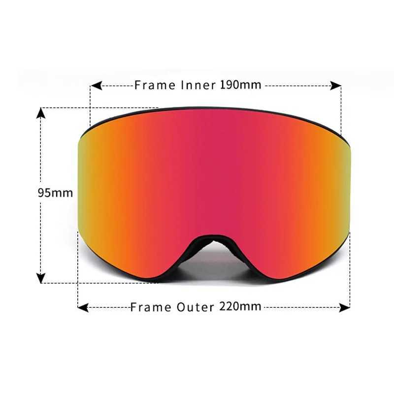 Winter womens skiing goggles sports anti fog mens skiing goggles mountain dual lens womens skiing goggles mens motorcycle goggles CL241010