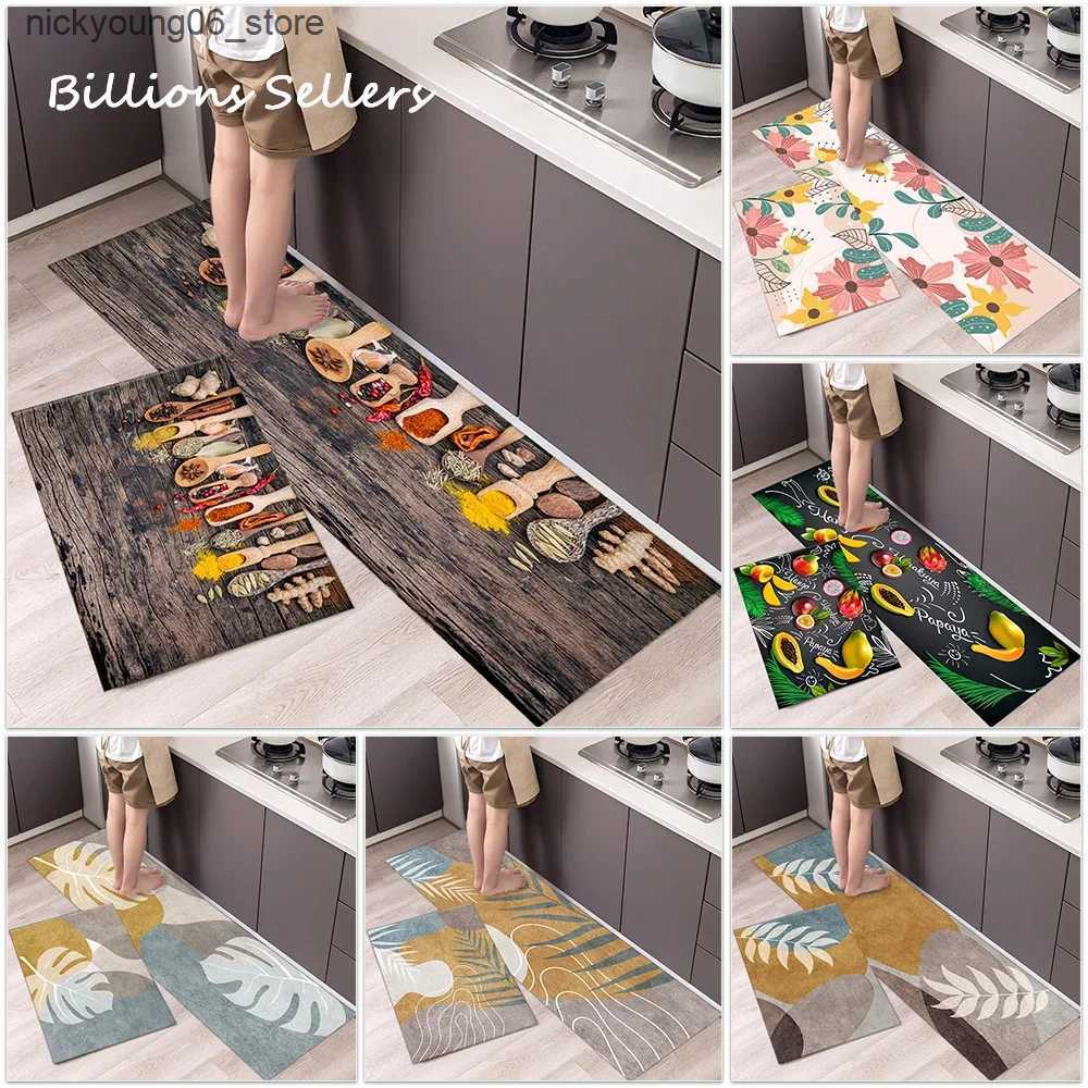 Non-Slip Bath Mats Kitchen Rug Durable Home Entrance Doormat High-end Kitchen Mats For Floor Waterproof House Hold Washable Non-slip Large Carpet L240