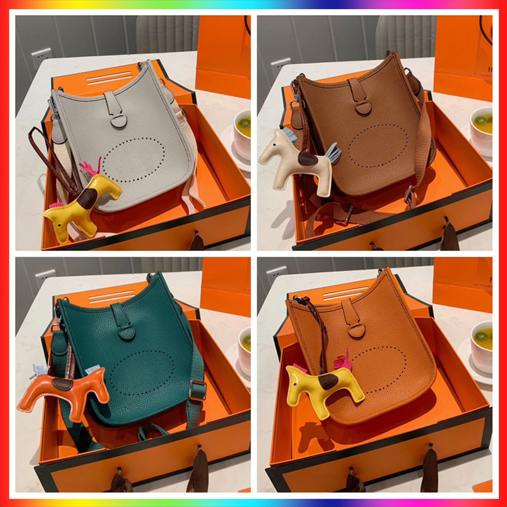 5A Handbags Purse Cross Body Bag Plain Lichi Pattern Belt fashion letter Width Belt Lady Classic Genuine Leather Single Shoulder Bags
