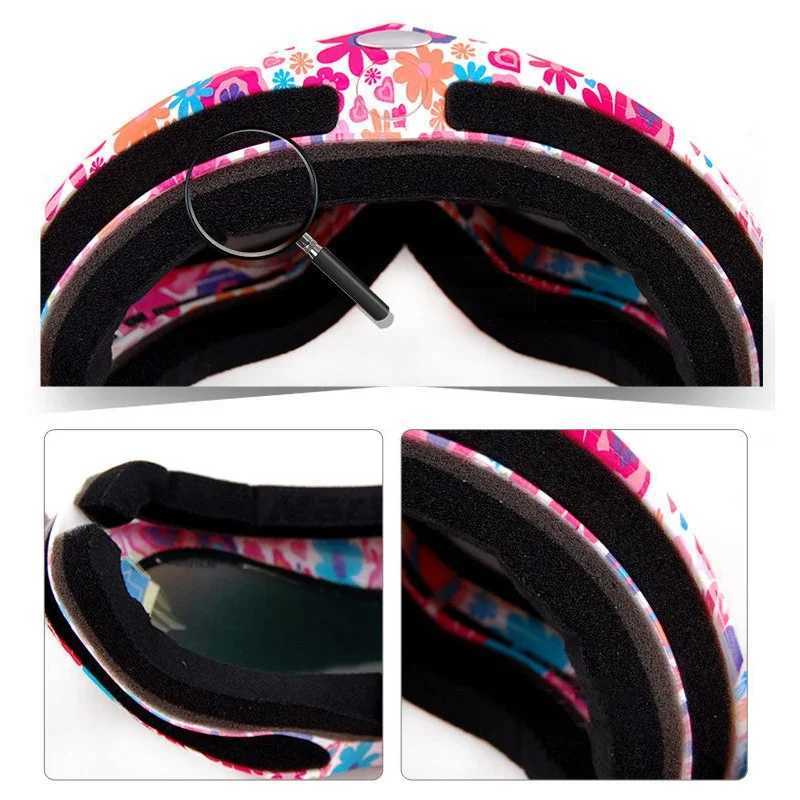 Winter mens skiing glasses anti fog mountain mens snow glasses sports womens skiing goggles outdoor double women motorcycle sunglasses CL241010