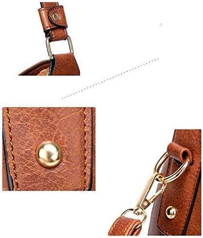 Cici Women's Handbags Hobo Shoulder Bags Large Ladies PU Leather Purse and Bag brown