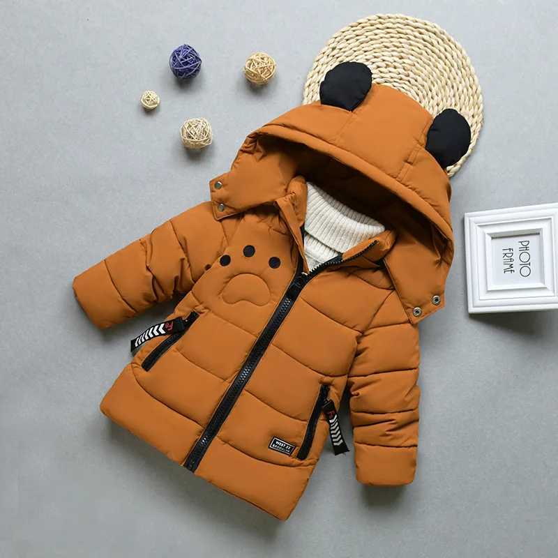 Down Coat Winter Children Parkas Length Version Jackets for Kids Warm Boys Girls Windbreaker Thicken Baby Outerwear Toddler Coats Clothing H241123